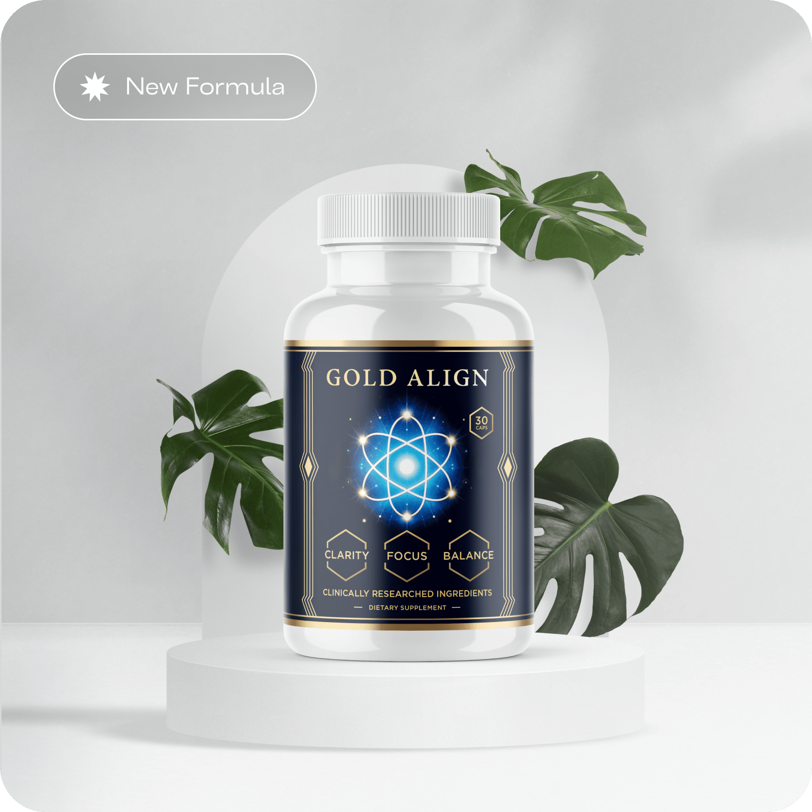 Gold Align natural formula for mental clarity and balance